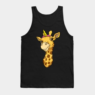 Giraffe as Unicorn Tank Top